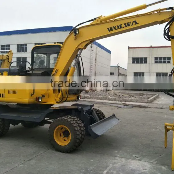 8 Ton Wheel Excavator With Cane Loader for Sale photo-2
