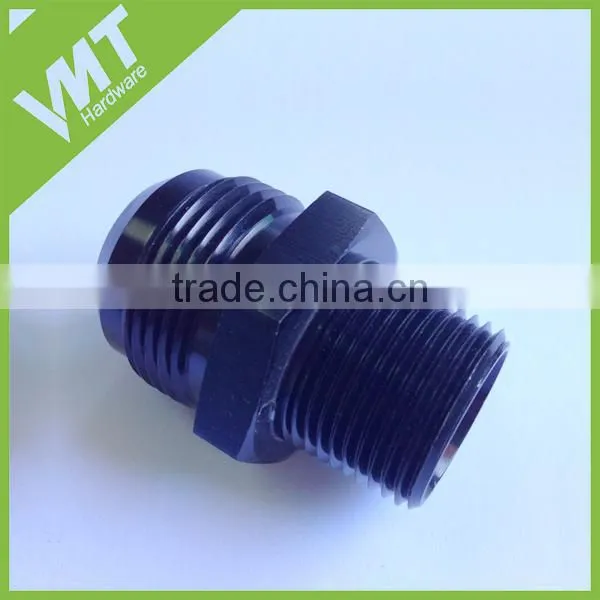Black Male NPT Pipe Adapter An6 1/8" AN to NPT Straight photo-2