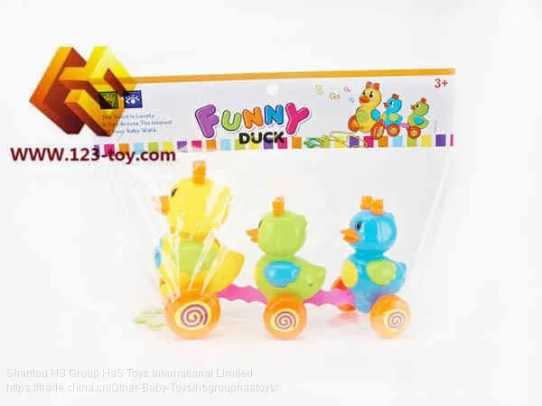 HS Group Ha'S HaS Toys Hand Push Toys Duck Bird Flower Wheel Car Motorbike for Kids photo-3