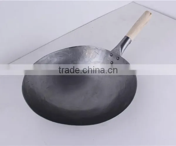 Kitchen Utensils 12 13 14 15 16 Inch Carbon Steel Mini Wok photo-3
