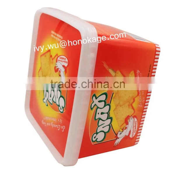 Different Size IML Cookies Plastic Container,Box of Biscuits Packaging Suppliers photo-5