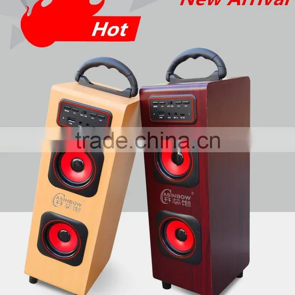 High Fidelity New Ratro Style Home Theatre Bluetooth Speaker Support TF Card With Microphone, Cube Wireless Loudspeaker For Sale photo-2