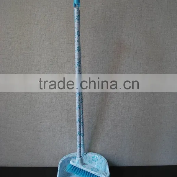 High Quality Household Cleaning Printing Plastic Dustpan With Long Handle photo-6