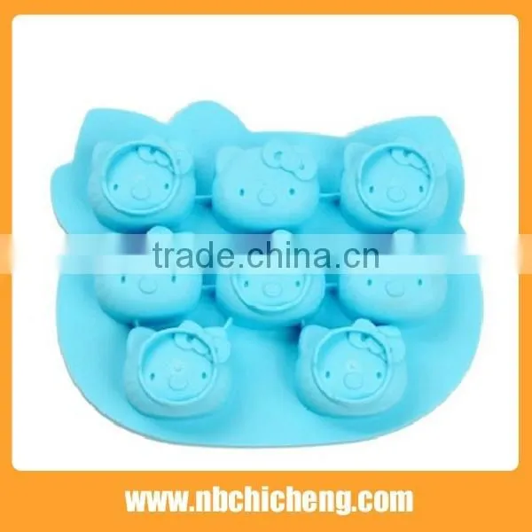 8-tray High Quality Cheaper Price Colorful Design Silicone Ice Cube Mould,Hello Kitty , Ice Cube Tray. photo-4