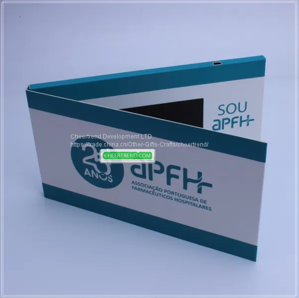 Paper Folder A5 Size 4.3 Inch Lcd Greeting Card Business Promotion LCD Video Brochure photo-2