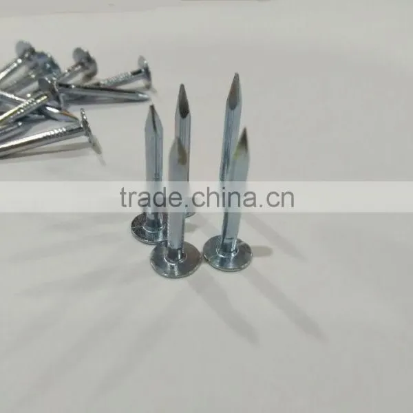 Factory Price Flat Head Clout Nails Zinc Coated Coil Roofing Nails photo-4