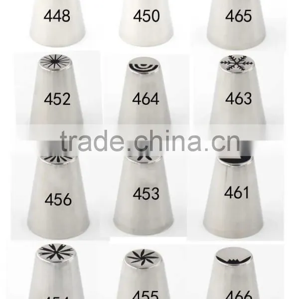High Quanlity Stainless Steel Flower Shaped Cream Nozzles Cake Cream Decorating Tip Sets photo-2
