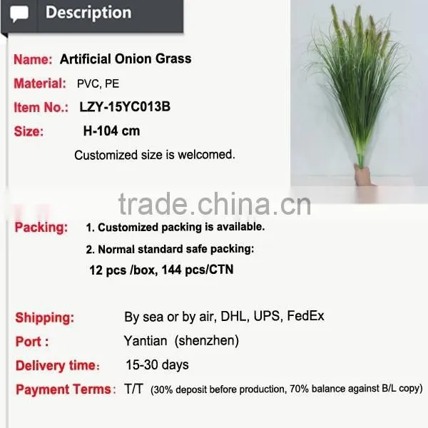 China Bamboo Grass Artificial Grass With Pot Potted Artificial Grass photo-2