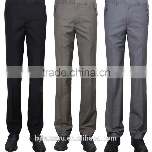Formal Light Grey Mens Pants photo-3