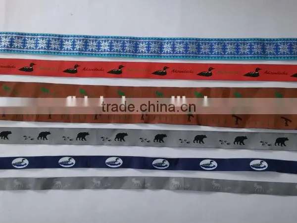 Wholesale Print Ribbons,printed Woven Grosgrain Ribbons in Rolls