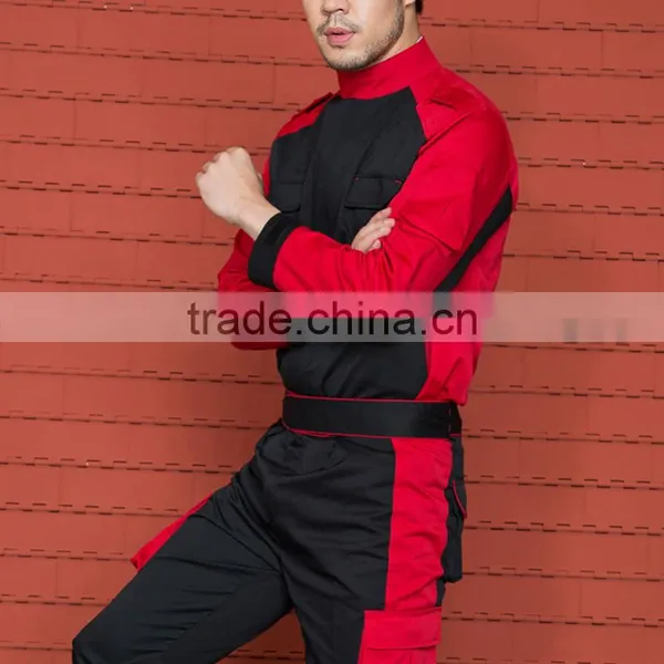 Unisex Color Contrast Autumn Winter Work Jacket 2 Pieces Uniform photo-4