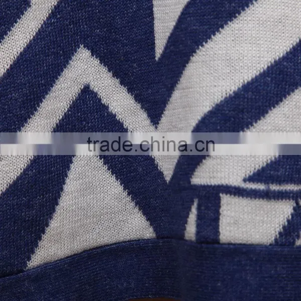 Women's o Neck Geometric Pattern Knitwear With Bell Sleeves photo-4