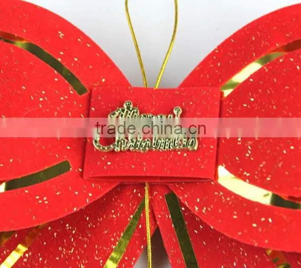 HFR-T309 Christmas Bowknot and Bell Pendants Big Lots Christmas Decorations photo-5