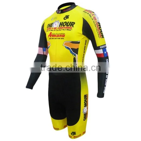 Compression Long Sleeve Speed Skating Suit Speedsuit Cycling Skinsuit photo-2