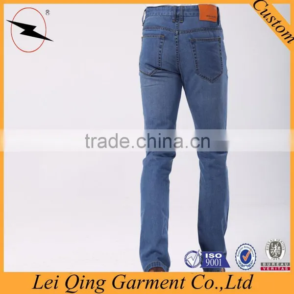 Blue Solid Mens Jeans Pants Stock Lot photo-5