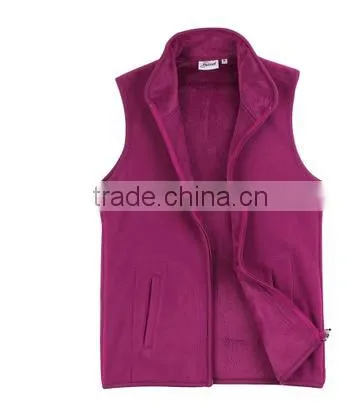 Hotting Selling Polar Fleece Vest Wholesale Collared Sweatshirt for Women KM0425 photo-3