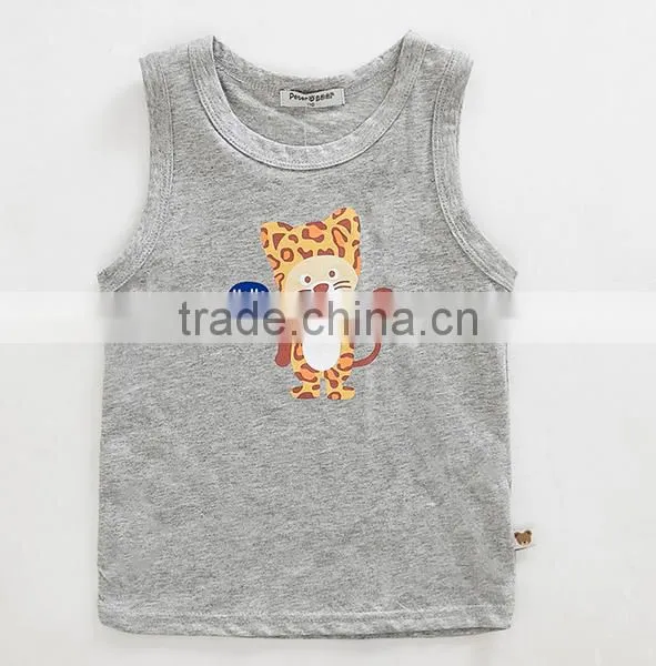 Custom Breathable Nylon Sport Kids Singlet Fashion Children Tank Top photo-2