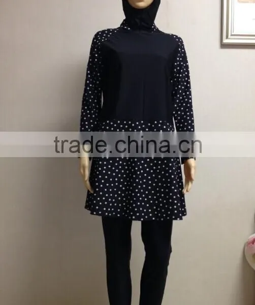 Woman Colorful Muslim Islamic Hijab Swimwear photo-4