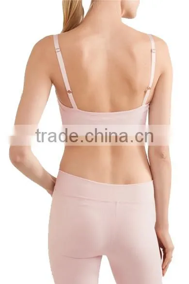 Summer Style Women Cotton Stretch Athletic Vest Gym Fitness Spandex Sports Bra photo-3