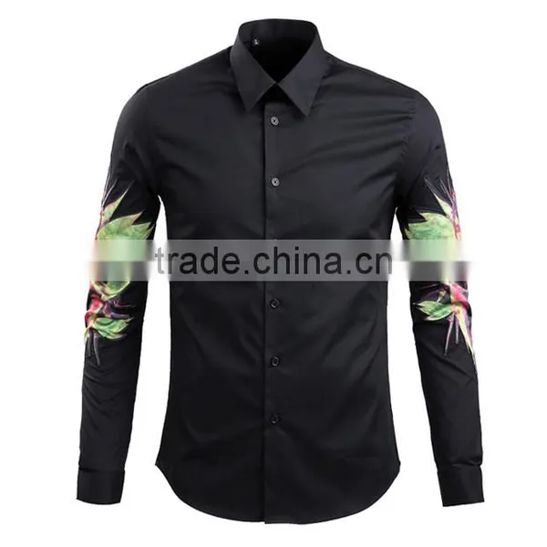 The European and American Fashion Leisure Long-sleeved Cotton Shirt photo-3