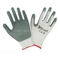 Grey 13G Nitrile Coated Polyester Safety Glove
