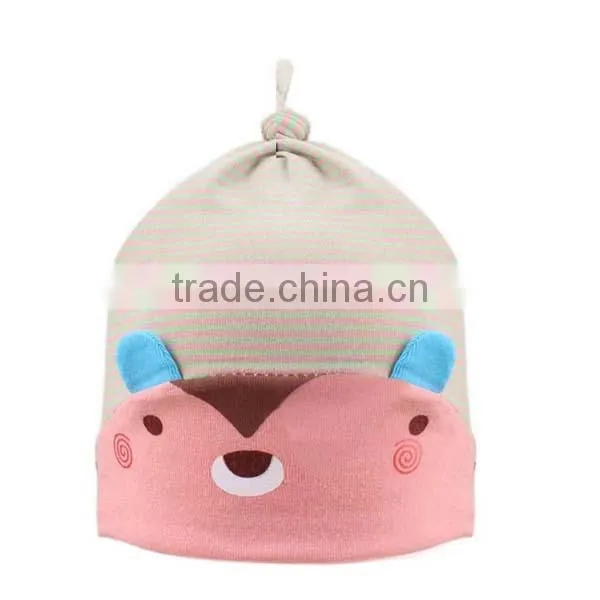 New Design Cute Bear Knitted Kids Cotton Hat photo-5