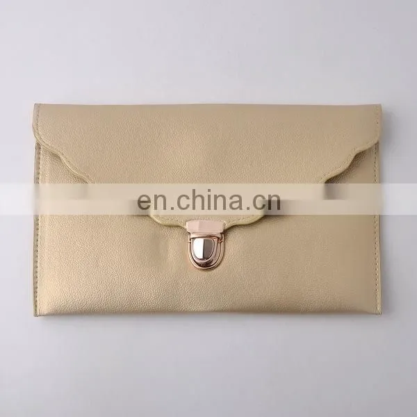 Women's Handbag Scalloped Clutch Luxe Cross Body Clutch 5 Colors photo-5