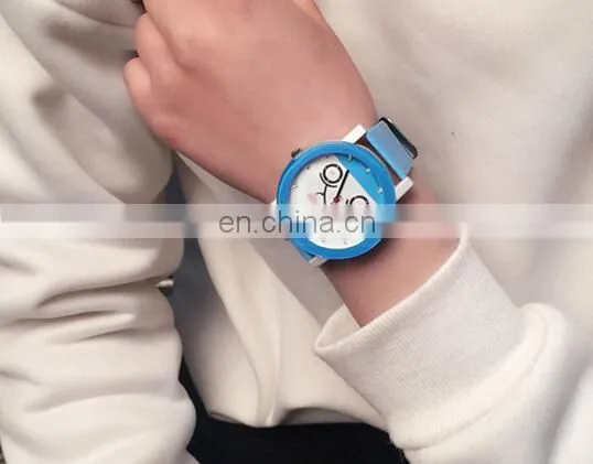 Top Quality Fashion Diamond Leather Quartz Analog Watch Bicycle Watch Children Students Wrist Watch photo-4