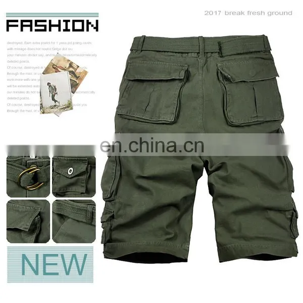Summer High Quality Outdoor Casual Custom Cheap 100% Cotton Multi Color 1/2 Baggy Cargo Shorts for Men Professional Manufacturer photo-2