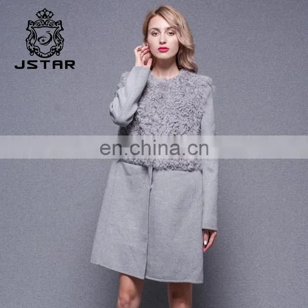 Gray Style Cashmere Coat Women Ladies With Long Wool Coats photo-2