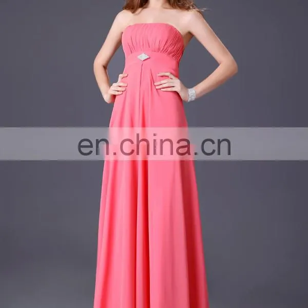 Grace Karin Sexy Strapless Sequined Backless Elegant Chiffon Grey Evening Dresses Long CL3133-2 photo-6