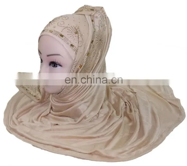 Caramel Beige Color Casual Party Wear Stoles Scarf Hijab 2017 / Party Wear Scarf Stoles Scarves (scarves Scarf Stoles Hijab) photo-3