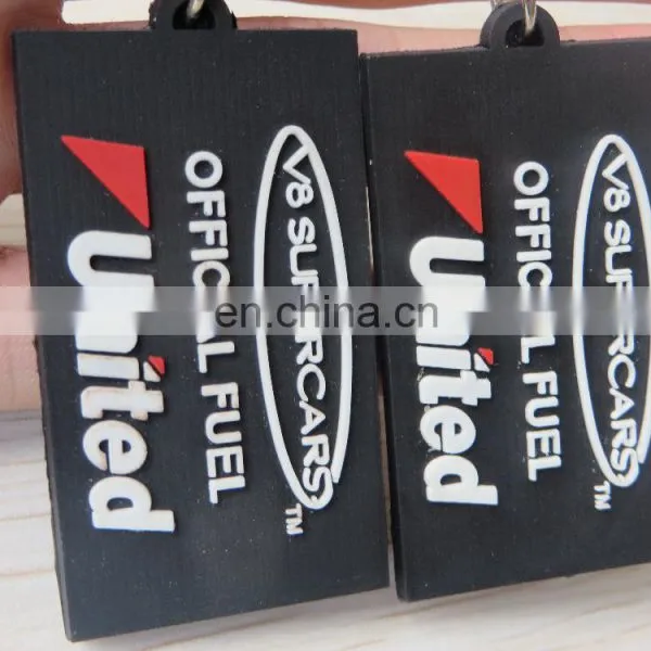 Rectangle Oem Double-sided 3d Soft Pvc Keychain Gift photo-6