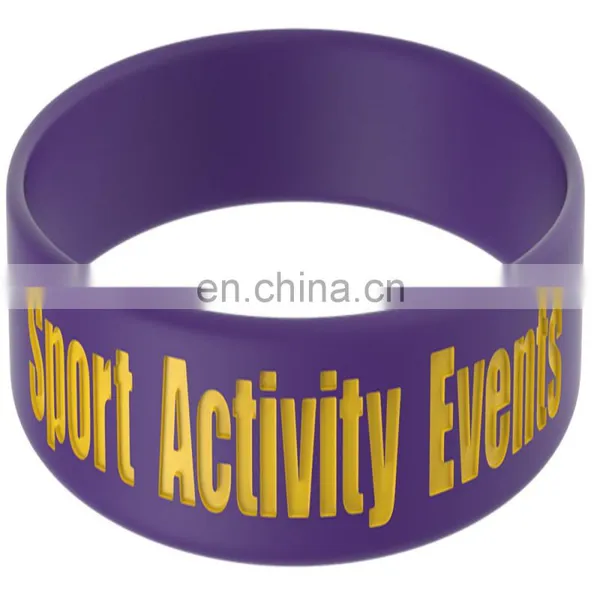 CMYK One Inch Silicone Bangles/bracelets photo-5