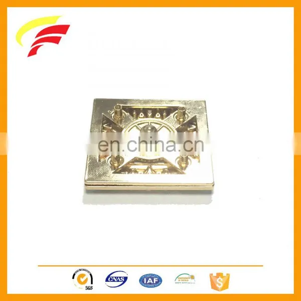 Russian Market Square Shaped Zinc Alloy Two Pieces Snap Button Set for Coat F1201 photo-5