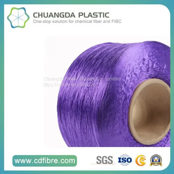 100% Textile 900d Purple FDY PP Yarn for Cabled Twist photo-2