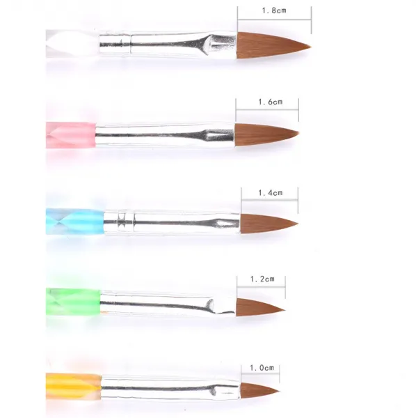Nail Art Crystal Brush Acrylic Nail Brush Kolinsky Hair photo-3