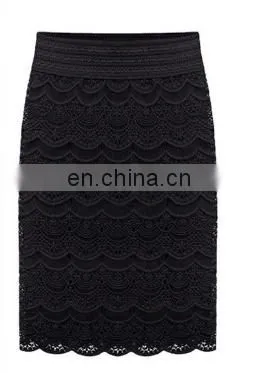 Ladies Lace Latest Pencil A- Line Skirt for Women Spring Summer 2020 photo-5