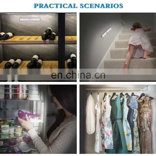 Intelligent Human Body Sensor Usb Charging Cabinet Led Lights Cabinet Wardrobe Lamp Under Kitchen Cabinet Led Lighting photo-6