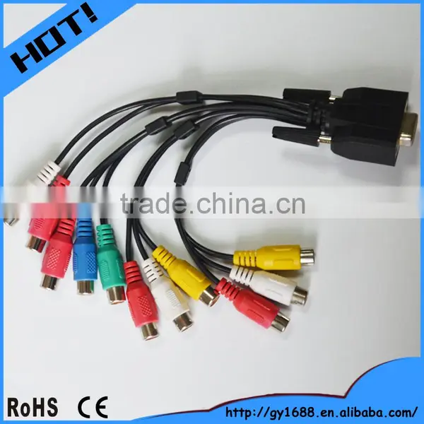 Vga to Rca Connection Cable for HDTV Laptop 0.5m photo-3