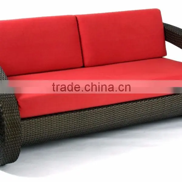 TF 0604 Synthetic Rattan Living Set, Red Cushion photo-2