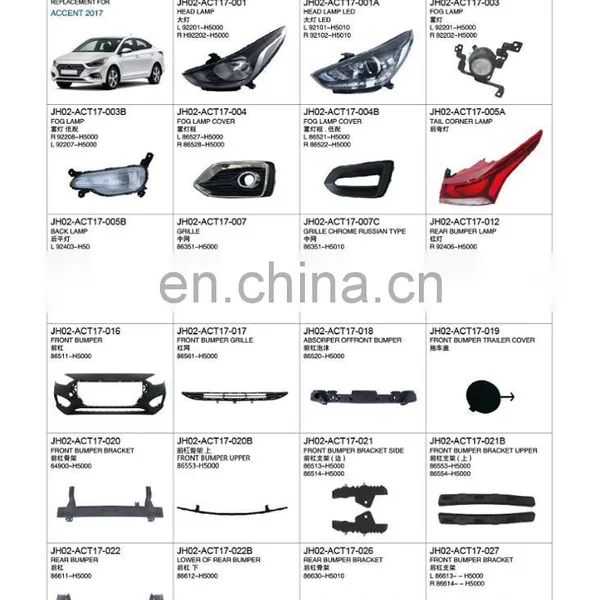 CARVAL/JH/AUTOTOP AUTO PARTS FOR ACCENT 2017/2000 photo-3