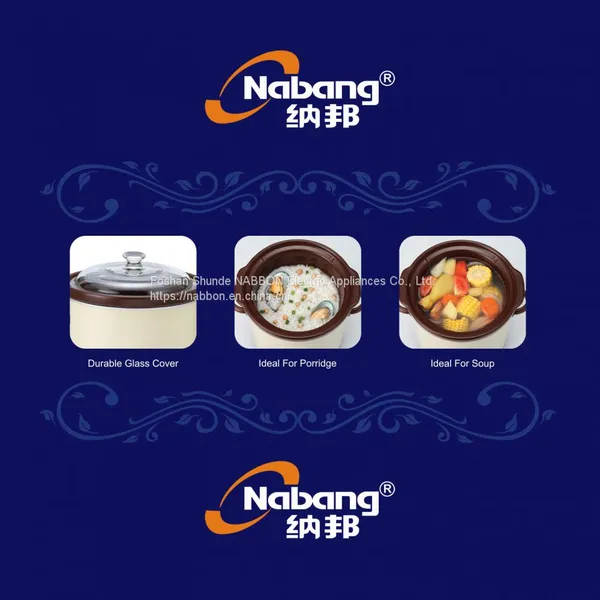 1.5L Multi Function Electric Slow Cooker With Ceramic Inner Pot & High Borosilicate Glass Lid photo-5