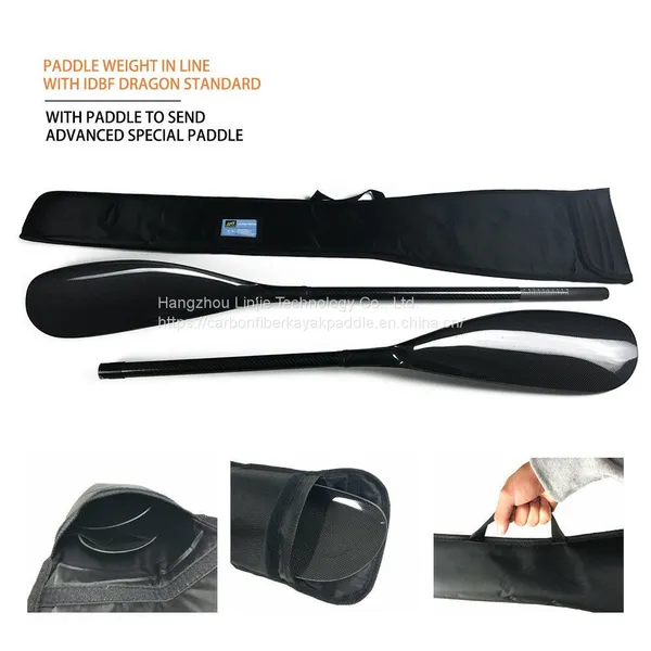 2 Pieces Aliminium Adjuster Adjustable 100% Carbon Fiber Kayak Paddle Wing With Oval Shaft photo-4