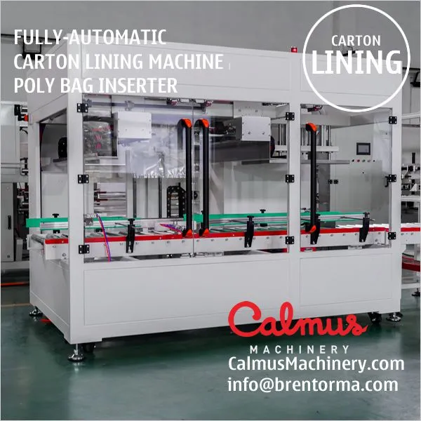 Carton Box Lining Machine Liner Placer Poly Bag Inserter photo-5