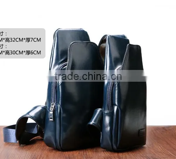 Wholesale Fashion Design PU Leather Man Chest Bag Waist Bag Messenger Bag photo-2