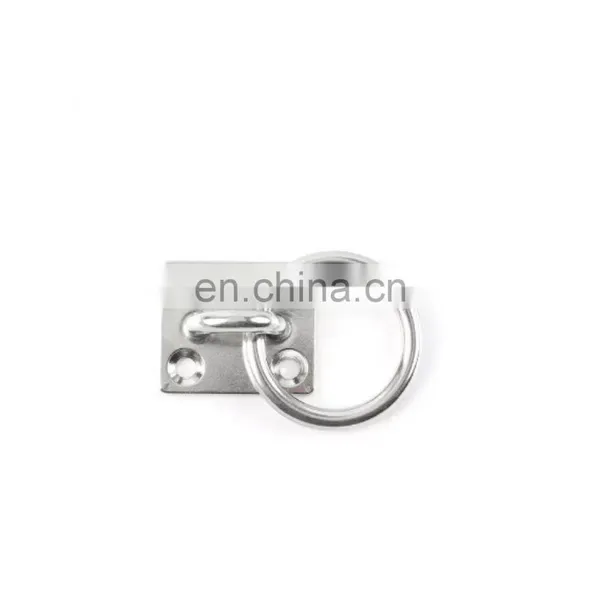 JRSGS Customized High Quality 304/316 Stainless Steel Marine Grade Hardware Square Eye Plate With Ring photo-3