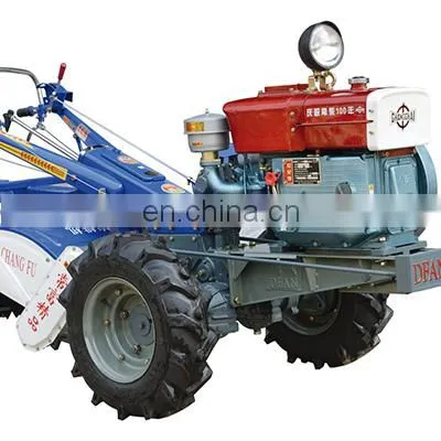 Tractor de paseo de 18 hp con arado rotatorio