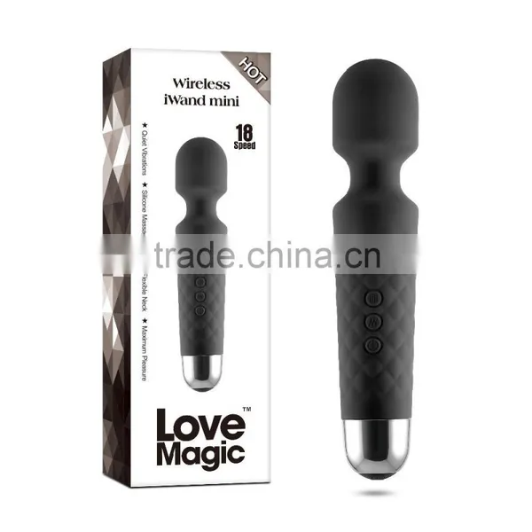Good Silicone Material Waterproof Rechargeable Sex Toys for Women Wand Massager Vibrators photo-6
