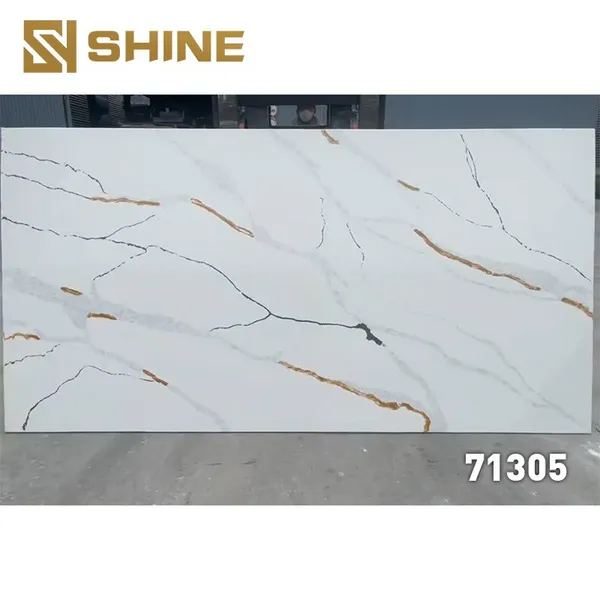 Luxury Modern Design Quartzite-Stone Slab Versatile Countertop for Villa Wall Bedroom Hotel Bathroom Table Top Indoor Dining